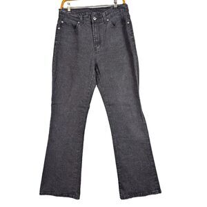 DG by Diane Gilman Jeans Women's Size 10 Black Denim Stretch‎ Bootcut High Rise